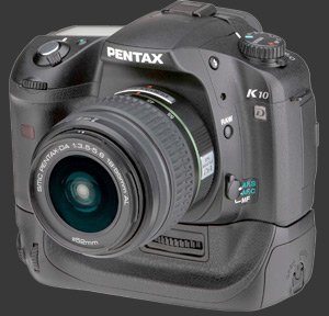Pentax K10D battery grip