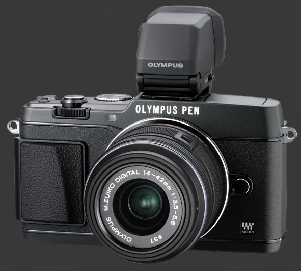 Olympus PEN E-P5 with optional VF-4 EVF