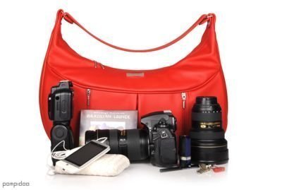 Pompidoo Red Camera Bag