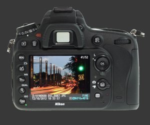 LCD of a DSLR