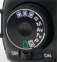 Canon EOS 7D Mode-Dial and Power-Switch