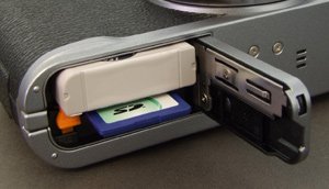 Fuji Finepix X100 Battery & Memory Compartment