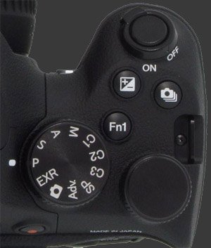 Fuji X-S1 Top Controls