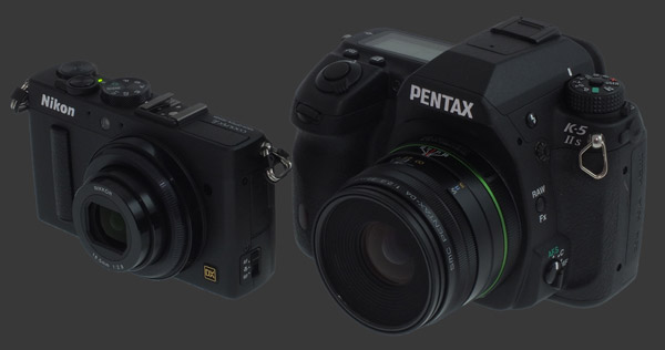 Nikon Coolpix A - Pentax K-5 IIs