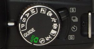 Nikon D3100 Mode Dial
