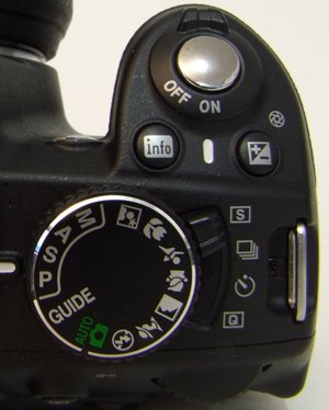 Nikon D3100 Mode Dial