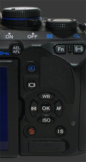 Olympus E-620 Back Controls