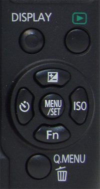 Panasonic Lumix DMC-FZ100 Rear Controls