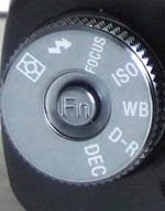 Sony Alpha function dial (Fn)