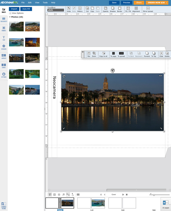 Adorama Pix Image Layout