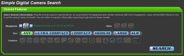 Simple Digital Camera Search